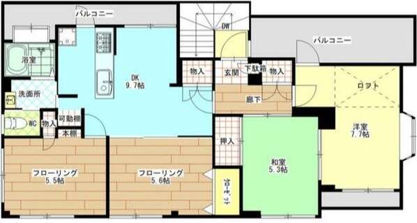 みづほコーポの物件間取画像